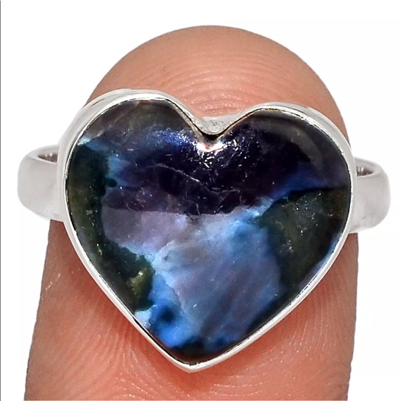 Jewelry - Mystic Merlinite Crystal Silver ring 9.5